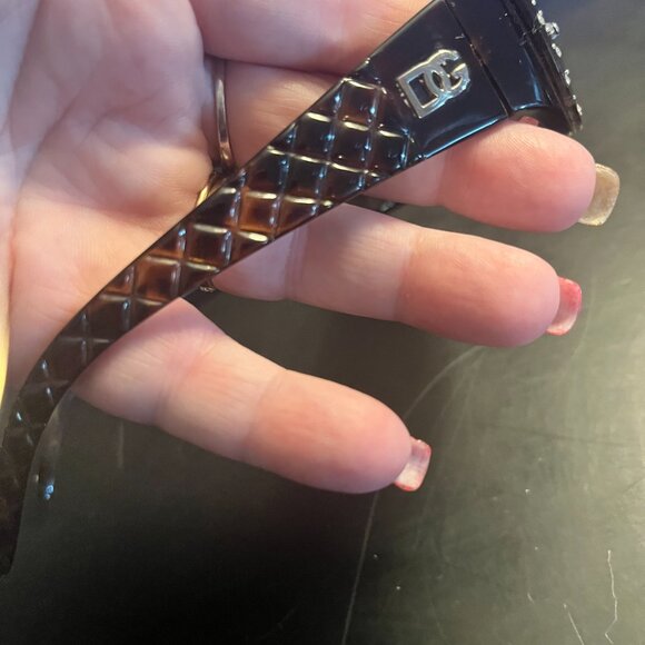 DG Sunglasses Good Condition Tortoise Shell With Diamond look Accents - Picture 4 of 11